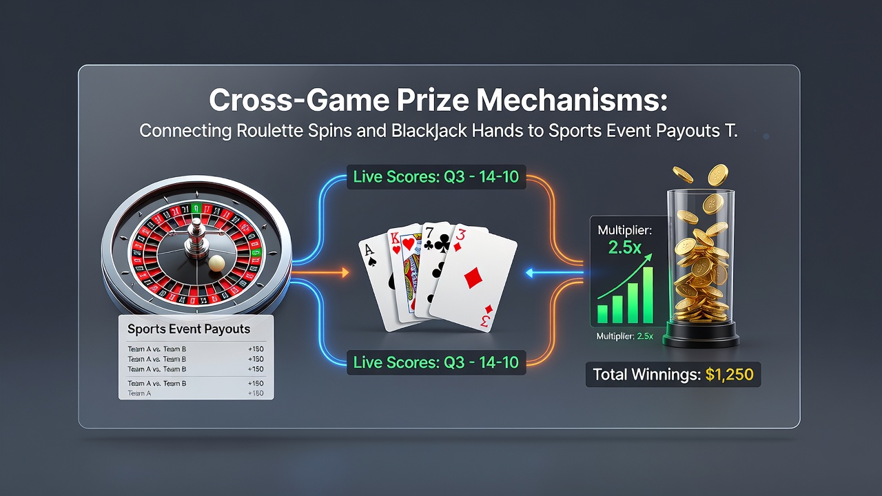 Illustration von App-Transaktionen zwischen Casino-Spielen und Sportwetten