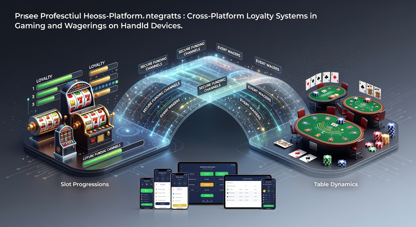 Illustration von plattformübergreifenden Loyalitätsbrücken zwischen Slots, Tischen und mobilen Wettkanälen